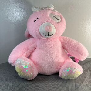 Bunny Rabbit  Backpack Bag 13" Pink Plush Sequins Carried Away Easter Gift